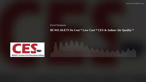 BCWA S6:E73 No Cost * Low Cost * CES & Indoor Air Quality *