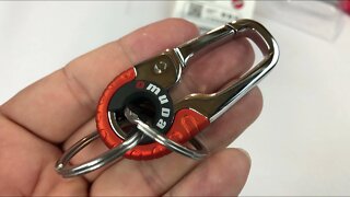 Hephis Omuda Steel Carabiner Car Keychain with 2 Rings (Orange) review