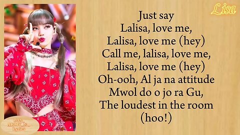 BLACKPINK lisa - lalisa song easy lyrics