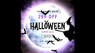 Spooky 25% off Sale at The Sassy Skin