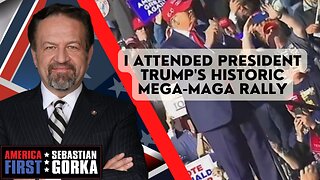 I attended President Trump's historic mega-MAGA rally. Chris Stigall with Sebastian Gorka