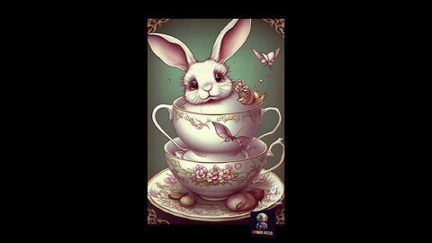 Vintage Bunny! #aiart #aiawork #aiartist #image #art #viral #unreal #nft #cute #retro #bunny #tea