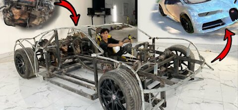 Homemade Bugatti Chiron | Make the chassis and install the engine for the Bugatti Chiron |