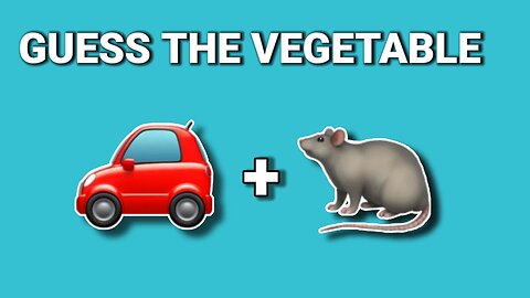 Guess The Vegetable By Emoji quiz/vegetable quiz