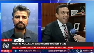 Otoni de Paula fala sobre o silêncio de Bolsonaro