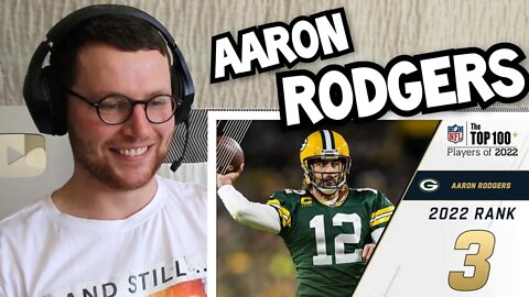Rugby Player Reacts to AARON RODGERS (Green Bay Packers, QB) #3 NFL Top 100 Players in 2022