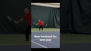 New forehand style to prevent tennis elbow #shorts #shortvideo #tennis #tenniselbow