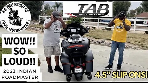 4.5" Tab Performance Slip Ons w/ Zombie Baffles On A 2023 Indian Roadmaster - Sounds AMAZING!!!