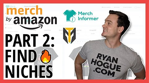(Part 2) Find Profitable Amazon Merch Niches w/ Research Tools: Merch Informer + Merch Titans