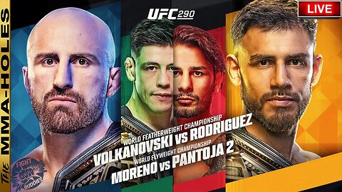 🔴 UFC 290: Volkanovski vs Rodriguez + Moreno vs Pantoja 3 | LIVE STREAM Fight Companion!
