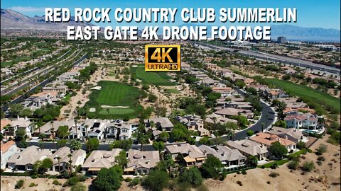 Red Rock Country Club Summerlin East Gate 4K Drone Footage