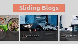 Sliding Blogs Using HTML CSS And JQuery | OwlCarousel2