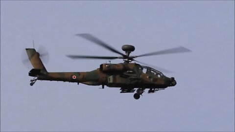 Japanese Apache Helicopters Conduct Combined Arms Training - Exercise Rising Thunder 21