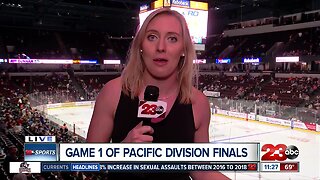 Live in overtime at game one of the Pacific Division Finals
