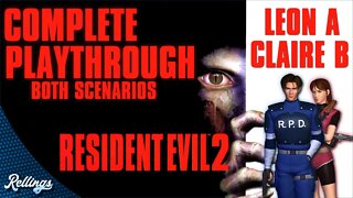 Resident Evil 2 (PS1) Full Playthrough (No Commentary)