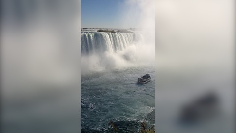 Breathtaking panoramic view of Niagara Falls