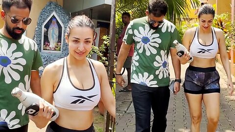 Malaika Arora With Mystery Man Seen Post Workout Session 📸 🔥💃❤️