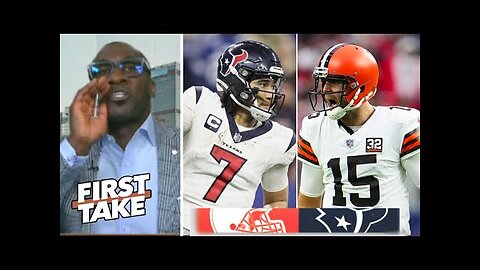 FIRST TAKE - 'CJ Stroud will end Joe Flacco's season' - Shannon on AFC playoffs- Texans at Browns