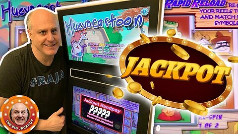 🍳EGGcelent WIN! 🍳 Huevocartoon Bonus Jackpot 🥚 $50 Spins on This Rare Slot Machine Find!