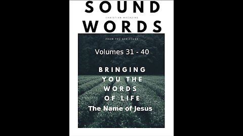 Sound Words, The Name of Jesus