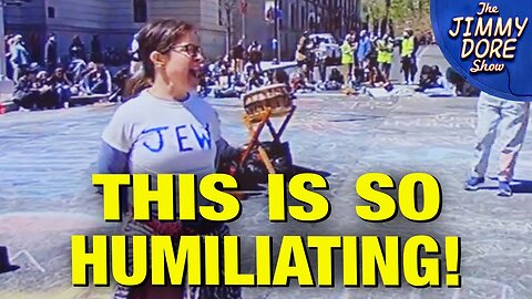 Zionist EMBARRASSS Herself at Pro-Palestine Protest