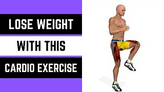 Lose Weight doing High Knees Cardio Exercise