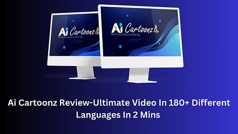 Ai Cartoonz -Creat Ultimate Video In 180+ Different Languages In 2 Mins