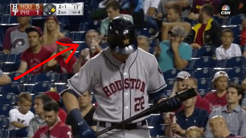 Phillies Fan Double Fists Beers During the ENTIRE Game