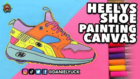 Heelys Shoe Painting Canvas Art