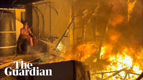 Tents for displaced people burn in Gaza as fears of wider Middle East conflict grow | NE