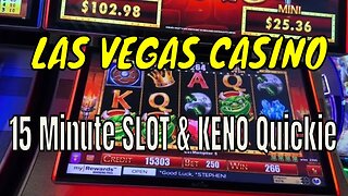 Mid Day Las Vegas Casino Fun Keno and Shrek Nooner win