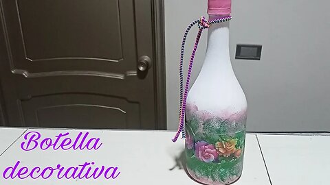 Botella decorativa