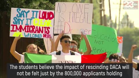 Highland High School students stage walkout in defense of DACA