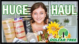 HUGE DOLLAR TREE HAUL 🌳 FALL DECOR CRAFT SUPPLIES NEW DECO MESH AND FLORALS SHOP JULY 2020