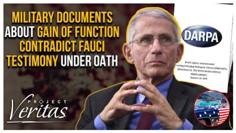 SHOCKING! Military Documents about Gain of Function contradict Fauci testimony under oath!