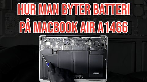 MacBook Air A1466 batteribyte - Det är superlätt! (Svenskt tal + textad) #diy #macbook #apple #computerrepair #NinjaBatt