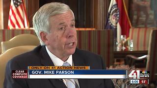 Gov. Parson talks about goals for the state of Missouri