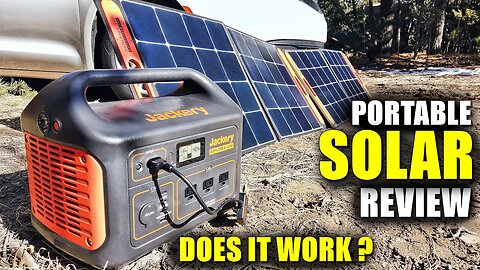 PORTABLE SOLAR POWER SYSTEM Review - Does It Work?! - JACKERY EXPLORER 1000 Dual Panel System