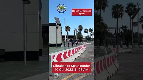 Gibraltar to Spain Border Tuesday Morning 10/10