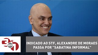 Indicado ao STF, Alexandre de Moraes passa por "sabatina informal" em uma chalana, em Brasília