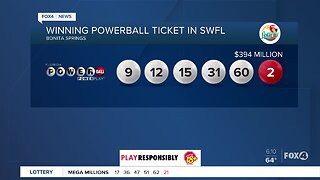 Winning Powerball ticket sold in Southwest Florida