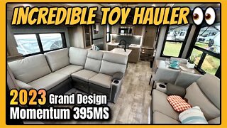 2023 Grand Design Momentum 395MS | Toy Hauler with INCREDIBLE Living Space