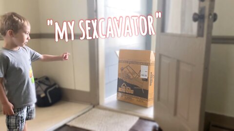Toddler Calls This A "sexcavator"?!