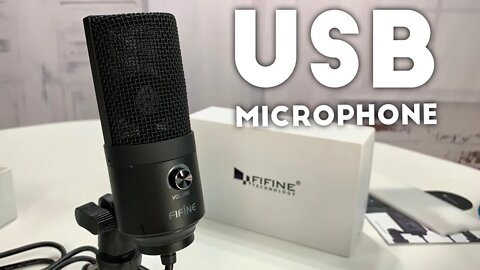 Fifine Metal Condenser Podcast and Video 669B Microphone Review