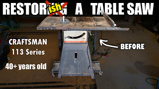 Restoring an old table saw