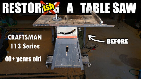 Restoring an old table saw