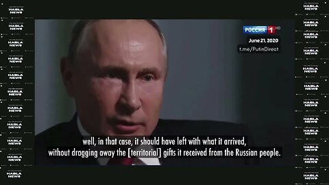 Vladimir Putin on how territorial disputes should be handled after the fall of the Soviet Union.