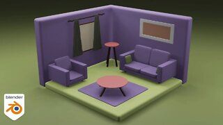 Let's create an isometric room #blender