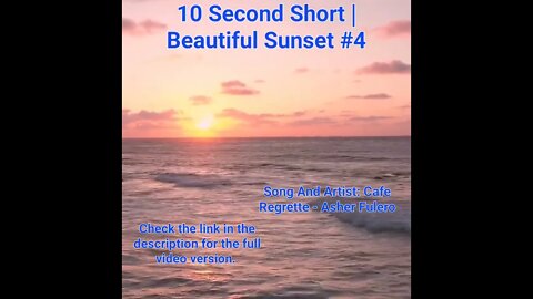 10 Second Short | Beautiful Sunset | Bright Mind Meditation Music #sunset #4 @Meditation Channel