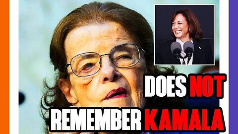 Feinstein Does NOT Remember Kamala Is VP 🟠⚪🟣 NPC Politics